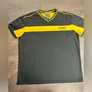 Straight Outta Brooklyn yellow mustard black short sleeve T shirt